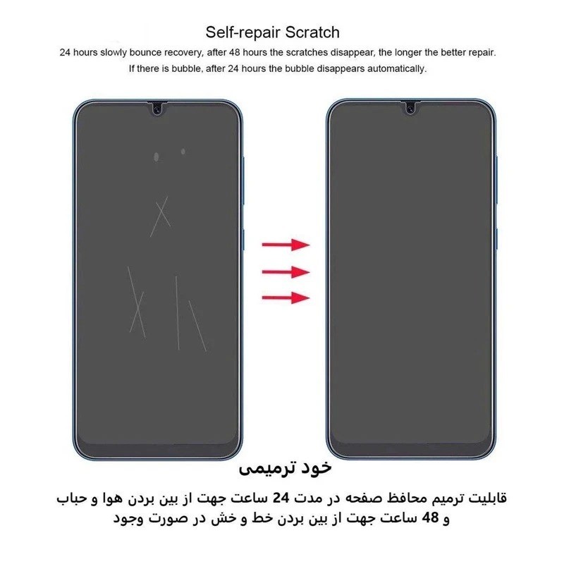محافظ صفحه نمایش بوف مدل Hydrogel مناسب برای گوشی موبایل سامسونگ Galaxy Z Flip 7 به همراه محافظ پشت گوشی