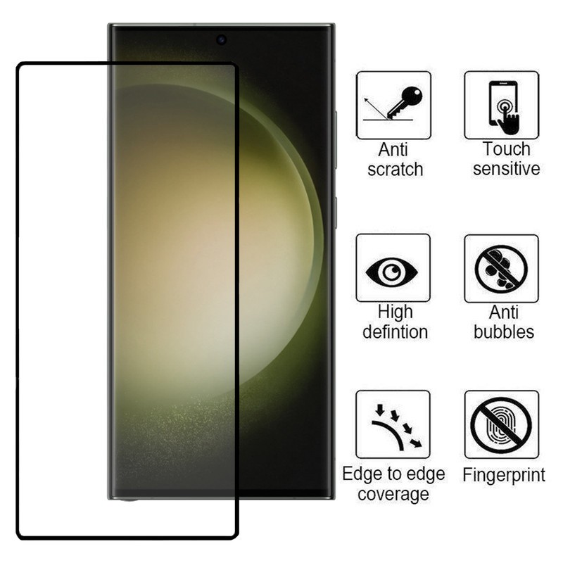 محافظ صفحه نمایش بوف مدل Full-Glue-G مناسب برای گوشی موبایل سامسونگ Galaxy S23 Ultra S22 Ultra