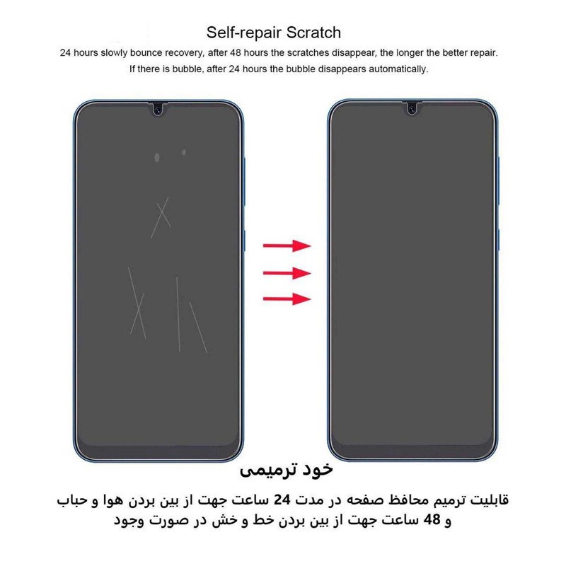 محافظ صفحه نمایش مات بوف مدل Hydrogel-Matte مناسب برای گوشی موبایل سامسونگ Galaxy S24 Ultra به همراه محافظ پشت گوشی