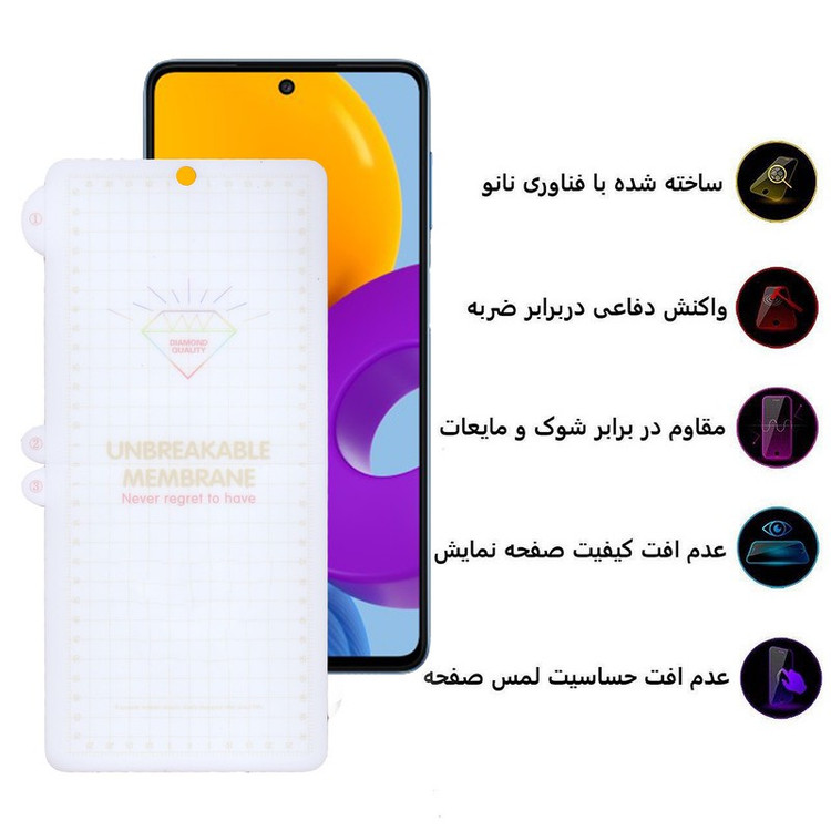 محافظ صفحه نمایش بوف مدل Hydrogel-G مناسب برای گوشی موبایل سامسونگ Galaxy M52 A72 A71