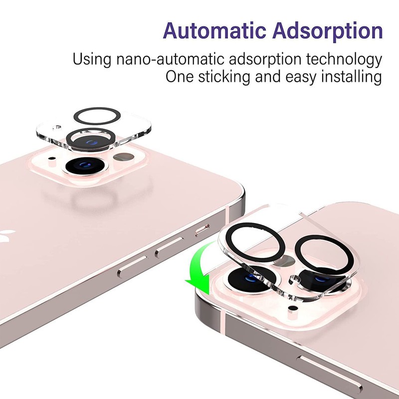 محافظ لنز دوربین بوف مدل 3D Clear-G مناسب برای گوشی موبایل اپل Iphone 13 13 Mini