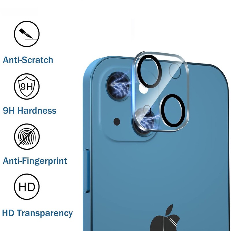 محافظ لنز دوربین بوف مدل 3D Clear-G مناسب برای گوشی موبایل اپل Iphone 13 13 Mini