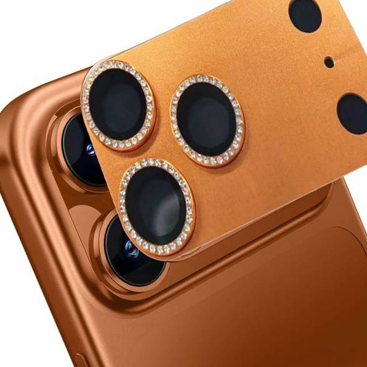 محافظ لنز دوربین فلزی بوف مدل Diamond مناسب برای گوشی موبایل اپل iPhone 17 Pro