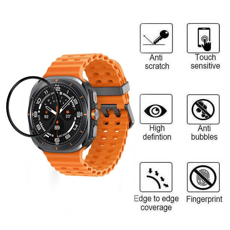 محافظ صفحه نمایش بوف مدل Full glue-G مناسب برای ساعت هوشمند سامسونگ Galaxy Watch 7 Ultra 47mm