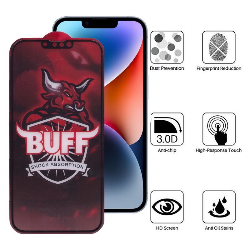 محافظ صفحه نمایش بوف مدل Crystal Double مناسب برای گوشی موبایل اپل iPhone 14 Plus 13 Pro Max