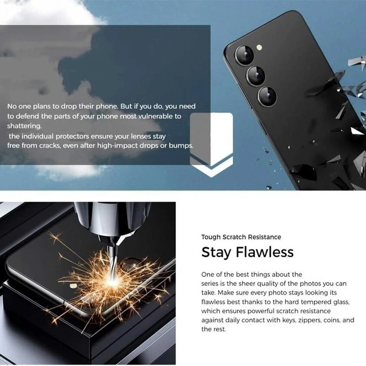 محافظ لنز دوربین بوف مدل HD-ColorLenz مناسب برای گوشی موبایل سامسونگ Galaxy S24 FE A55 A35