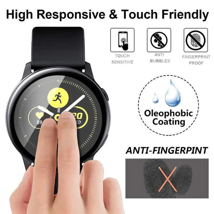 محافظ صفحه نمایش بوف مدل FullGlue-Flexible-G مناسب برای ساعت هوشمند سامسونگ Galaxy Watch 4 5 Active 2 44mm