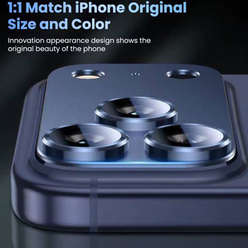 محافظ لنز دوربین فلزی بوف مدل Diamond مناسب برای گوشی موبایل اپل iPhone 17 Pro Max