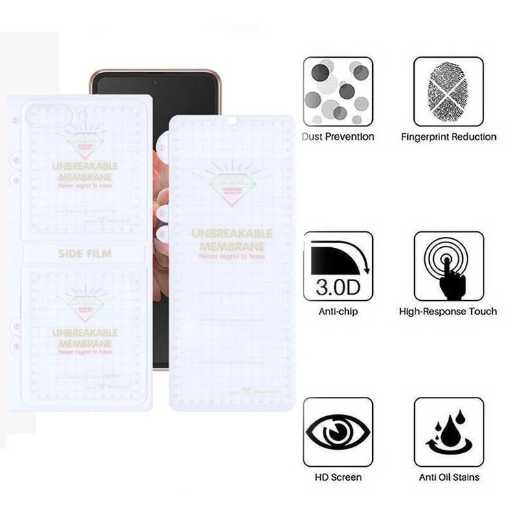 محافظ صفحه نمایش بوف مدل Hydrogel مناسب برای گوشی موبایل سامسونگ Galaxy Z Flip 7 FE Z Flip 6 به همراه محافظ پشت گوشی