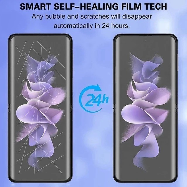 محافظ صفحه نمایش بوف مدل Hydrogel مناسب برای گوشی موبایل سامسونگ Galaxy Z Flip 7 FE Z Flip 6 به همراه محافظ پشت گوشی