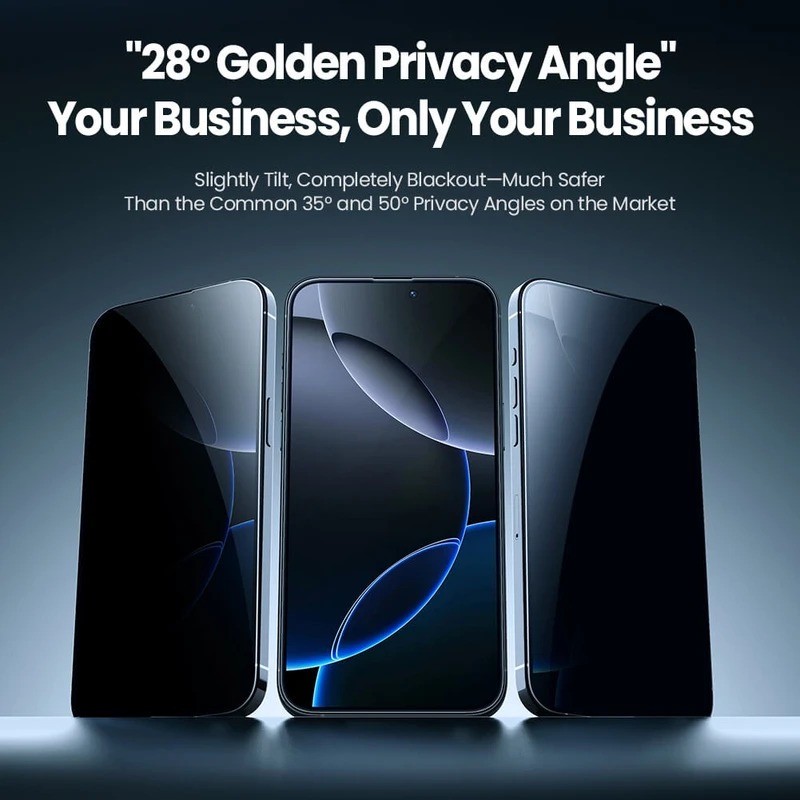 محافظ صفحه نمایش حریم شخصی بوف مدل BullRun Privacy Pro-Guarantee مناسب برای گوشی موبایل اپل iPhone 16 Pro Max