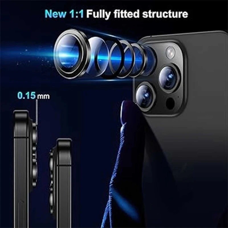 محافظ لنز دوربین بوف مدل Super Metal ColorLens مناسب برای گوشی موبایل اپل iPhone 16 Pro Max 16 Pro