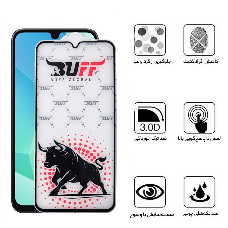 محافظ صفحه نمایش بوف مدل Black Fighter مناسب برای گوشی موبایل سامسونگ Galaxy A27