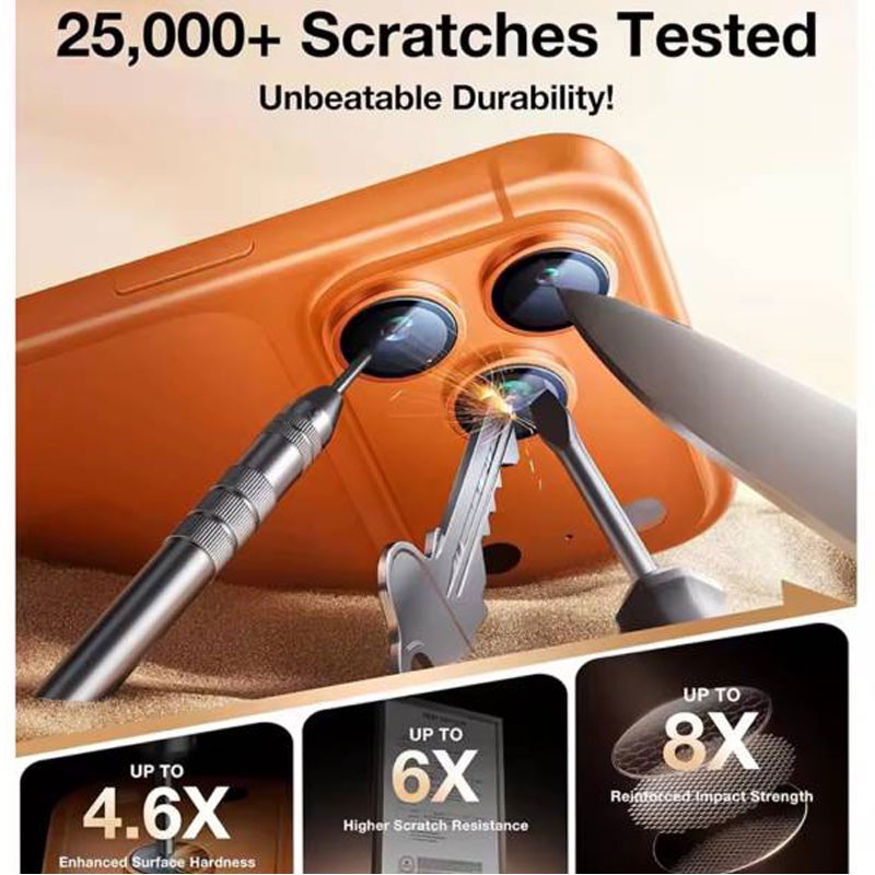 محافظ لنز دوربین فلزی بوف مدل Aluminum Metal مناسب برای گوشی موبایل اپل iPhone 17 Pro 17 Pro Max