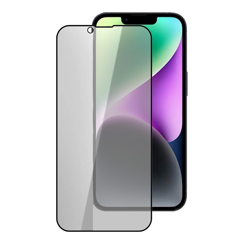 محافظ صفحه نمایش حریم شخصی بوف مدل 5D Privacy مناسب برای گوشی موبایل اپل iPhone 16e 14 13 Pro 13