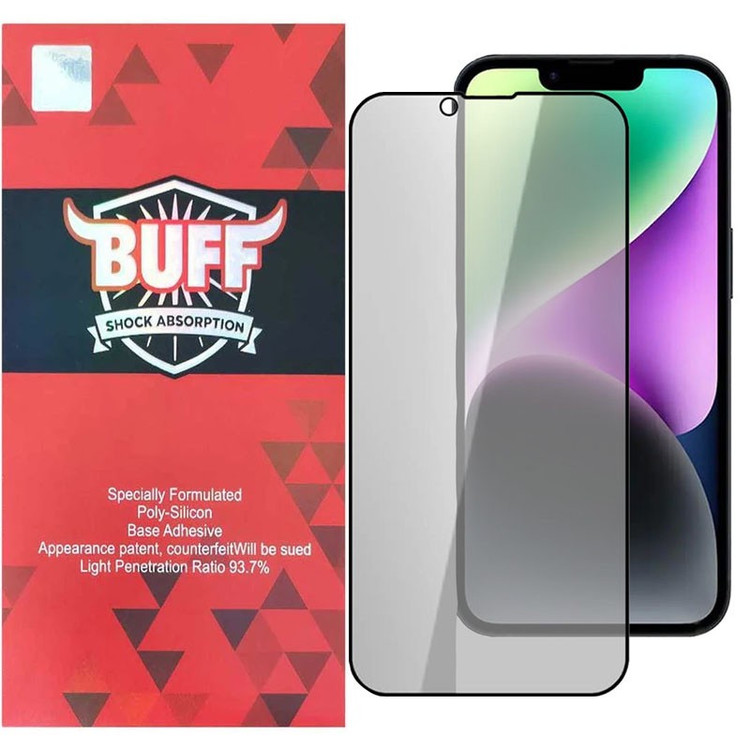 محافظ صفحه نمایش حریم شخصی بوف مدل 5D Privacy مناسب برای گوشی موبایل اپل iPhone 16e 14 13 Pro 13