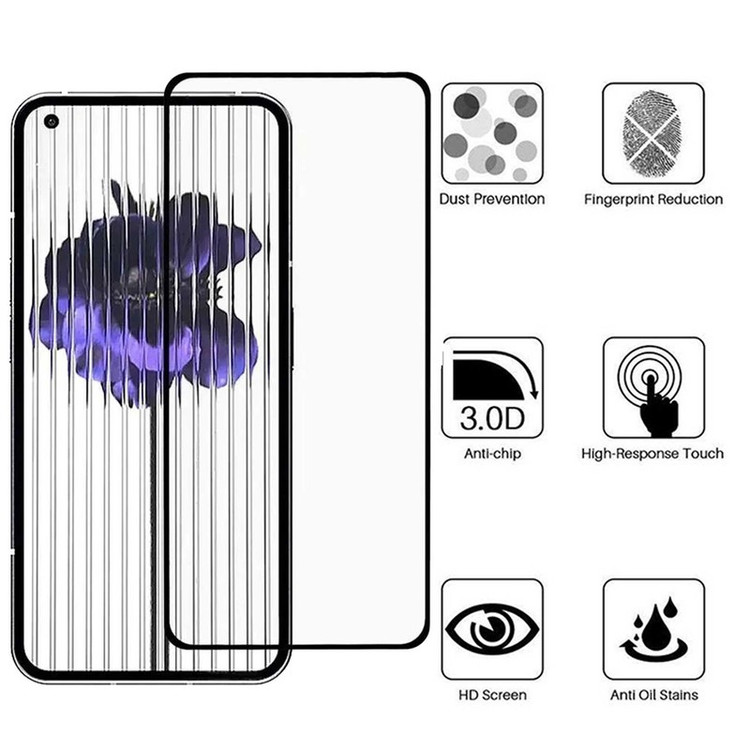 محافظ صفحه نمایش بوف مدل 5D-Full مناسب برای گوشی موبایل ناتینگ Phone 1