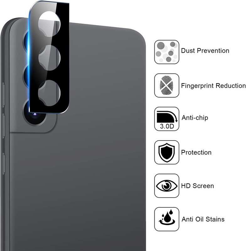 محافظ لنز دوربین بوف مدل 3D-G مناسب برای گوشی موبایل سامسونگ Galaxy S22 S22 Plus