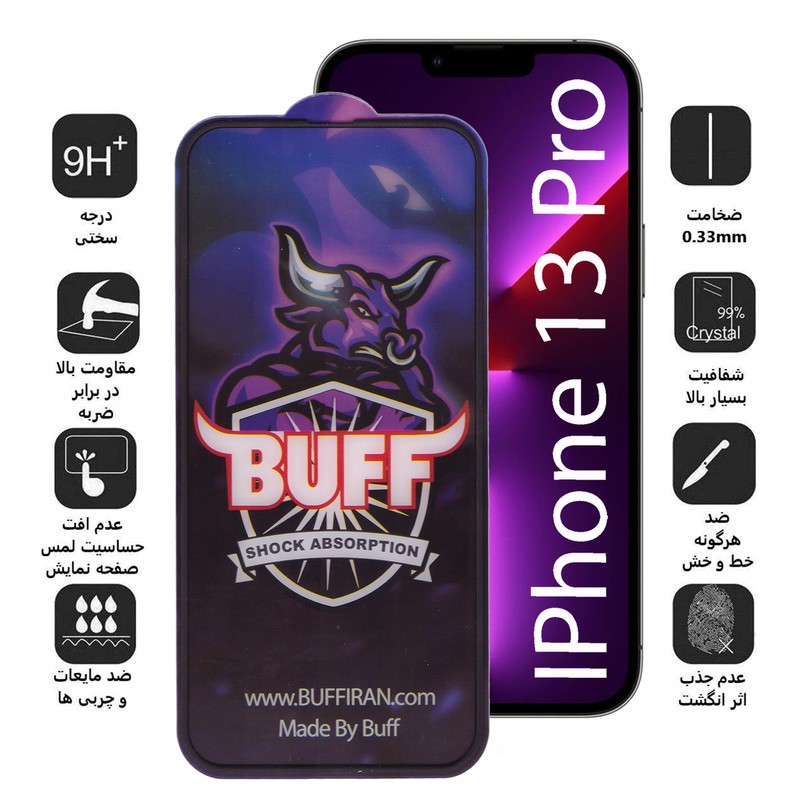 محافظ صفحه نمایش بوف مدل AirBag-Pro مناسب برای گوشی موبایل اپل Iphone13 13Pro