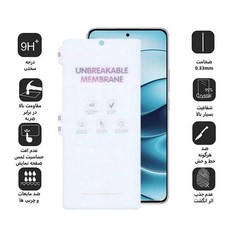 محافظ صفحه نمایش مات بوف مدل Hydrogel-Matte-G مناسب برای گوشی موبایل شیائومی Redmi Note 14 Note 14 Pro Note 14 Pro pl...