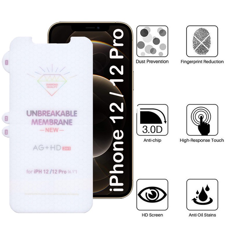 محافظ صفحه نمایش بوف مدل Hydrogel-Double مناسب برای گوشی موبایل اپل iPhone 12 12 Pro