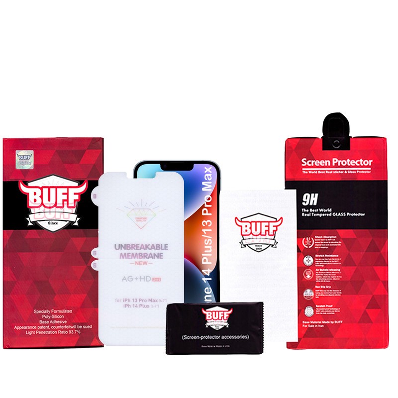 محافظ صفحه نمایش بوف مدل Hydrogel-Double مناسب برای گوشی موبایل اپل iPhone 14 Plus iPhone 13 Pro Max