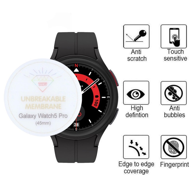 محافظ صفحه نمایش بوف مدل Hydrogel-G مناسب برای ساعت هوشمند سامسونگ Galaxy Watch 5 Pro 45mm