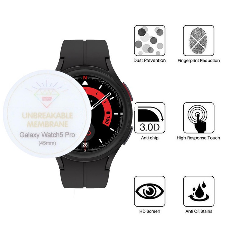 محافظ صفحه نمایش بوف مدل Hydrogel-G مناسب برای ساعت هوشمند سامسونگ Galaxy Watch 5 Pro 45mm