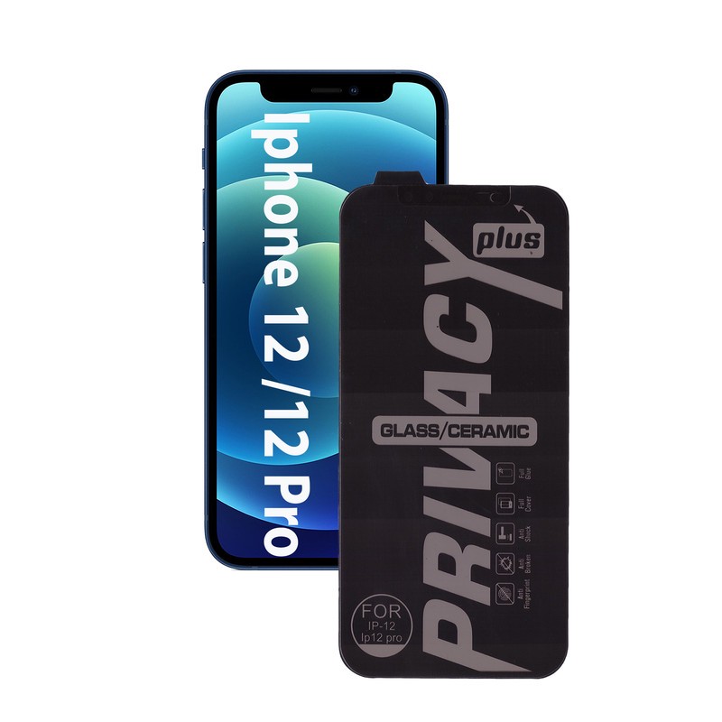 محافظ صفحه نمایش سرامیکی حریم شخصی بوف مدل ld مناسب برای گوشی موبایل اپل Iphone 12 Iphone 12 Pro