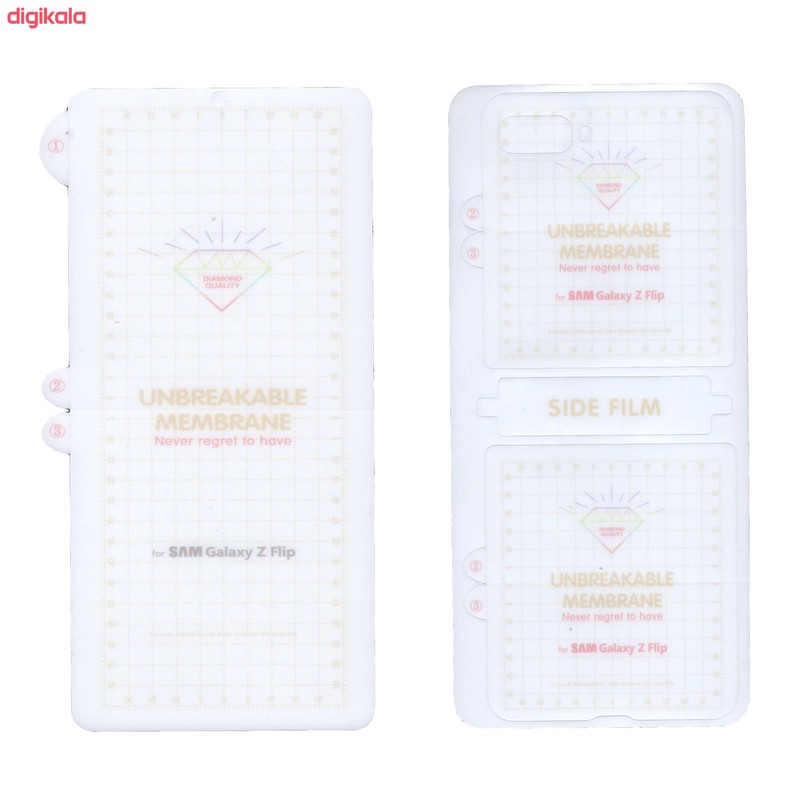 محافظ صفحه نمایش بوف مدل Hg01 مناسب برای گوشی موبایل سامسونگ Galaxy Zfilip1 به همراه محافظ پشت گوشی