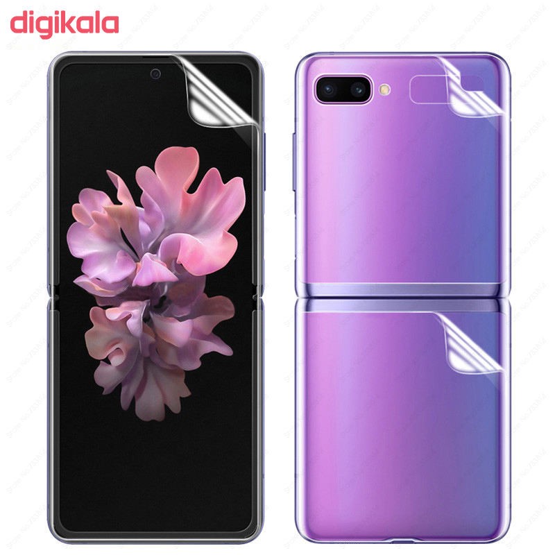 محافظ صفحه نمایش بوف مدل Hg01 مناسب برای گوشی موبایل سامسونگ Galaxy Zfilip1 به همراه محافظ پشت گوشی