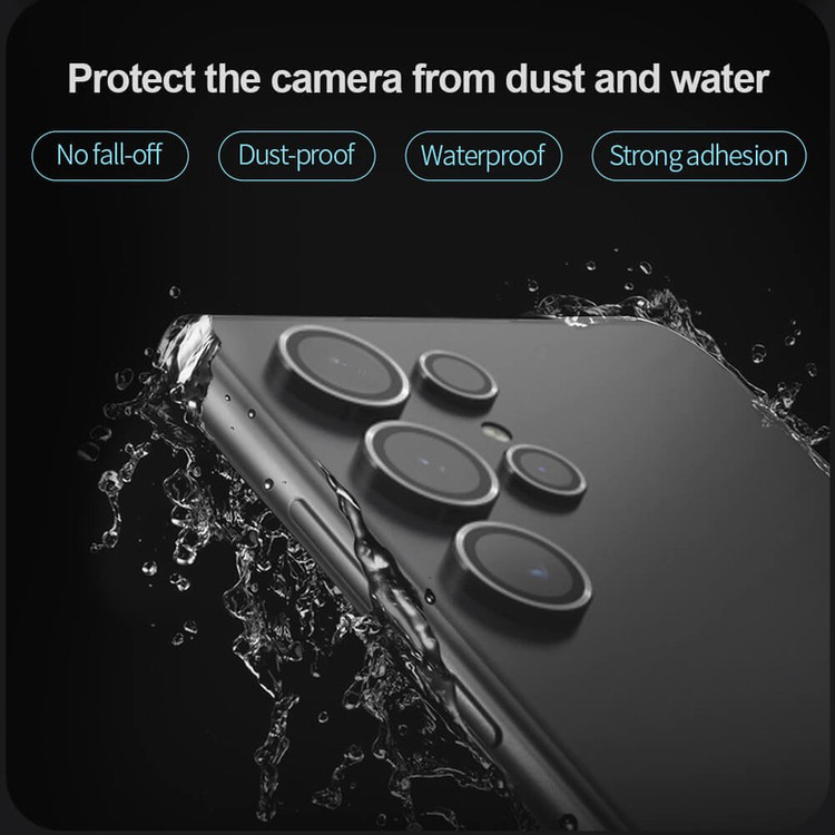 محافظ لنز دوربین فلزی بوف مدل Aluminum Metal مناسب برای گوشی موبایل سامسونگ Galaxy S24 Ultra