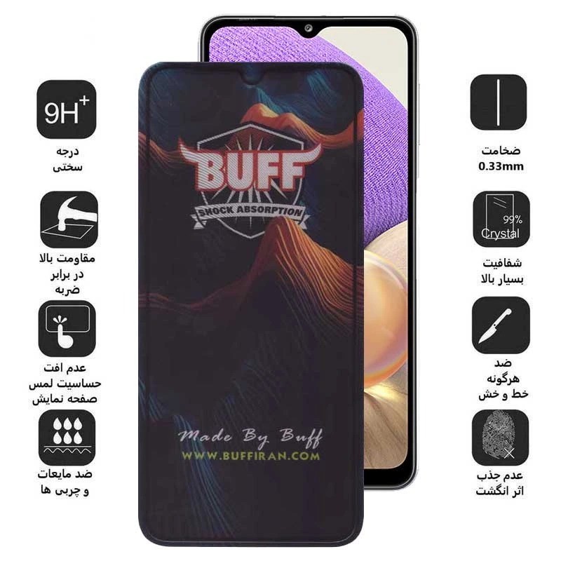 محافظ صفحه نمایش 5D بوف مدل Mountain-Guarantee مناسب برای گوشی موبایل سامسونگ Galaxy A17 A26 A16