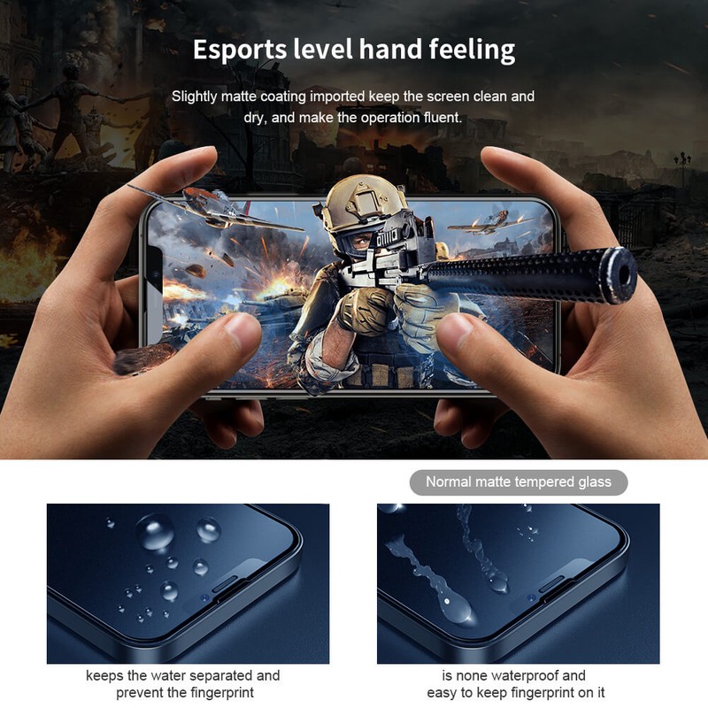 محافظ صفحه نمایش مات بوف مدل 5D-Pro مناسب برای گوشی موبایل اپل IPhone 14