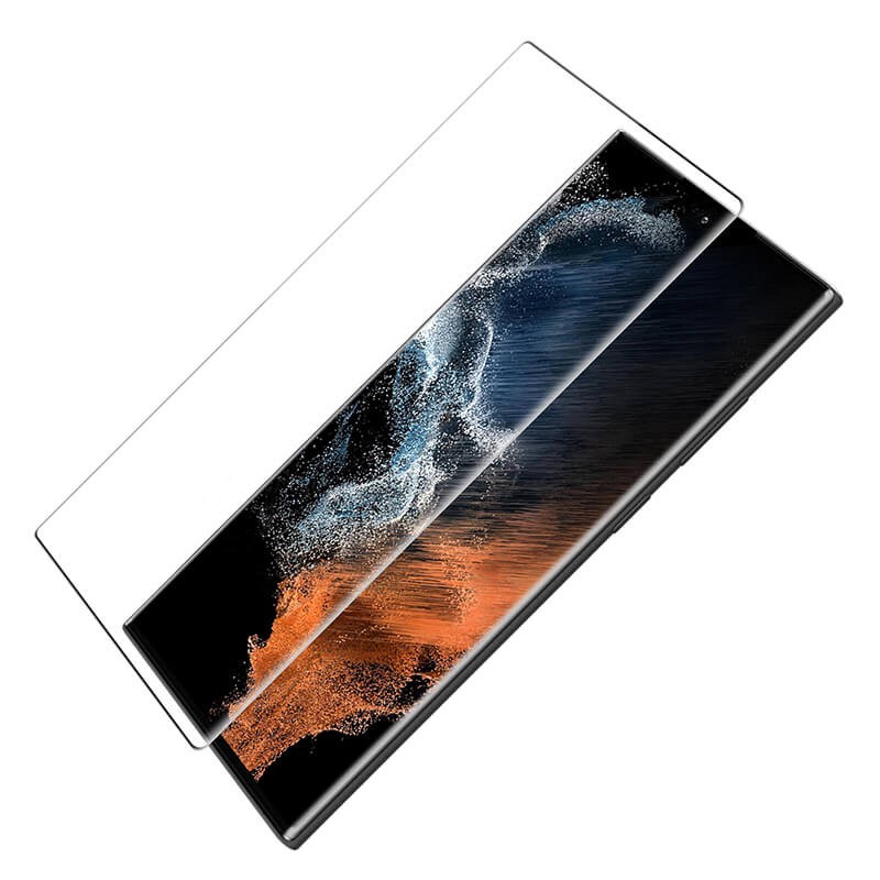 محافظ صفحه نمایش بوف مدل Full-Glue مناسب برای گوشی موبایل سامسونگ Galaxy S22 Ultra