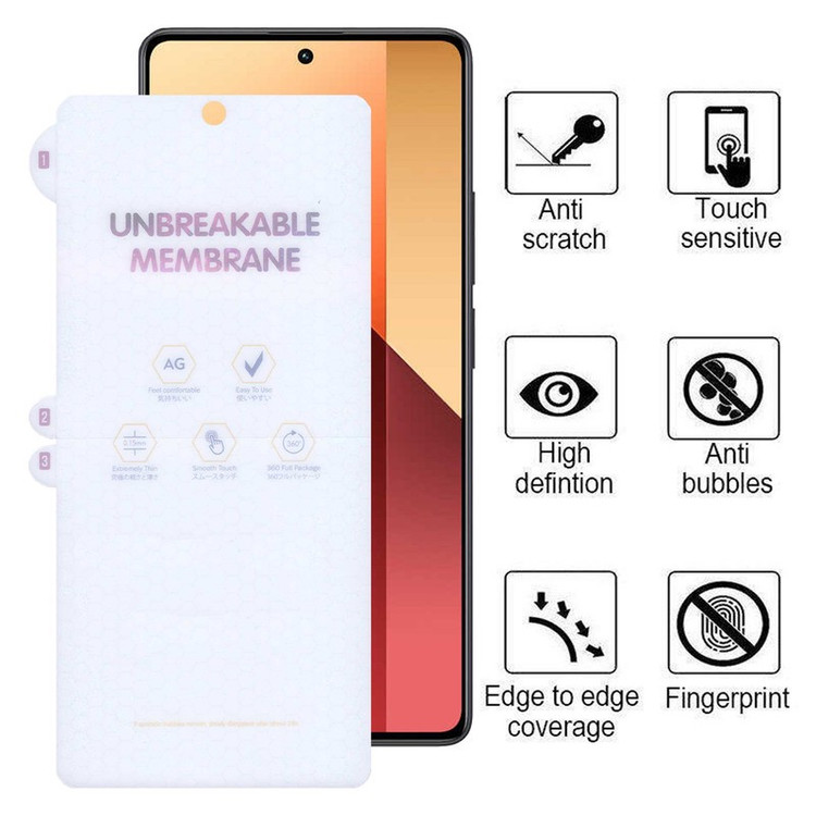 محافظ صفحه نمایش مات بوف مدل Hydrogel-Matte-G مناسب برای گوشی موبایل شیائومی Redmi Note 13 Pro 4G 5G Note 13 4G 5G No...