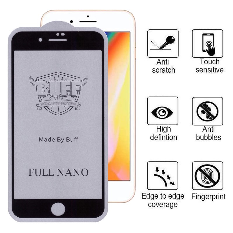 محافظ صفحه نمایش بوف مدل Full Nano-G مناسب برای گوشی موبایل اپل iPhone 8 Plus 7 Plus