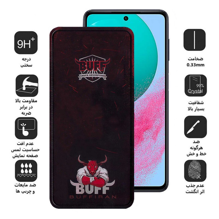 محافظ صفحه نمایش بوف مدل Muscle-Bull-G مناسب برای گوشی موبایل سامسونگ Galaxy M54 F54 A91