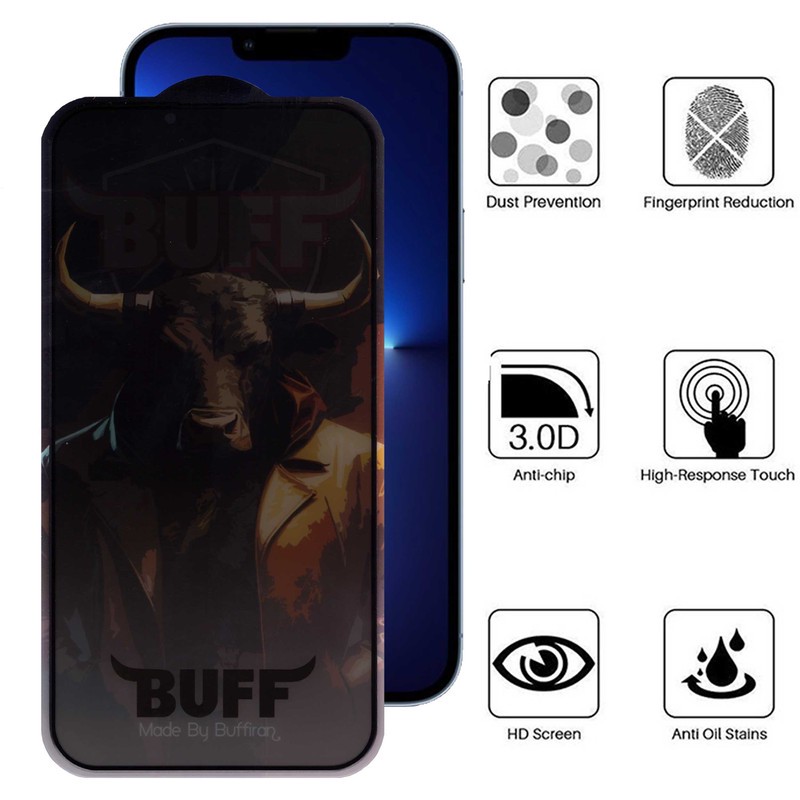 محافظ صفحه نمایش حریم شخصی بوف مدل Privacy Pro Plus مناسب برای گوشی موبایل اپل iPhone 13 Pro Max 14 Plus