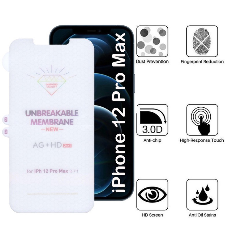 محافظ صفحه نمایش بوف مدل Hydrogel-Double مناسب برای گوشی موبایل اپل iPhone 12 Pro Max