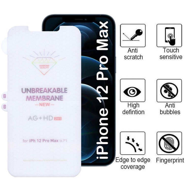 محافظ صفحه نمایش بوف مدل Hydrogel-Double مناسب برای گوشی موبایل اپل iPhone 12 Pro Max