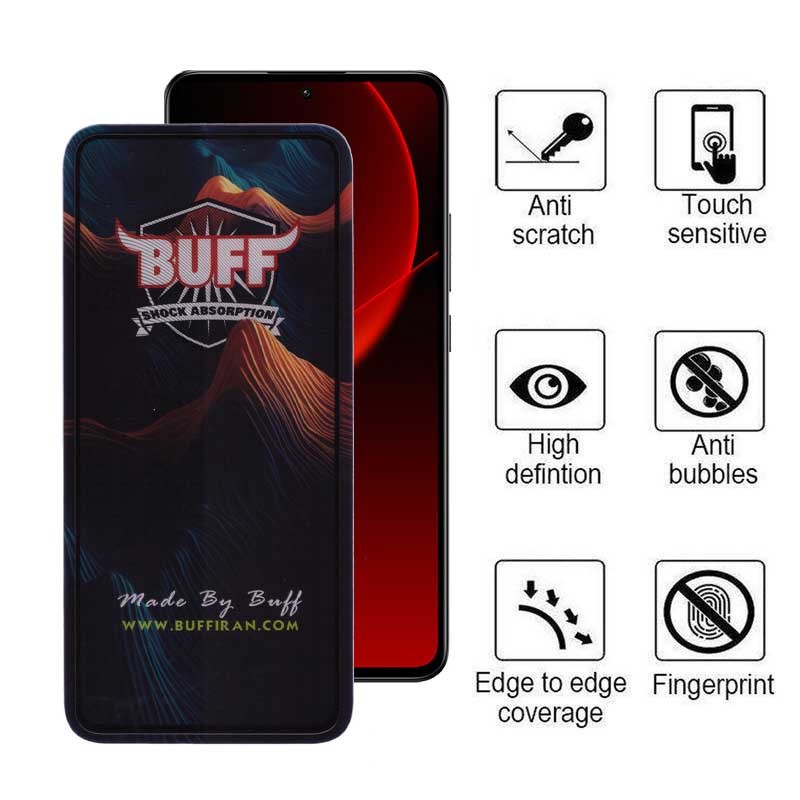 محافظ صفحه نمایش 5D بوف مدل Mountain-G مناسب برای گوشی موبایل شیائومی Redmi Note 13 Pro 4G 5G Note 13 4G 5G Note 13R Pro