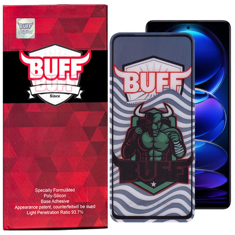 محافظ صفحه نمایش 5D بوف مدل Super Power مناسب برای گوشی موبایل شیائومی Redmi Note 12 Pro Note 12 Pro Plus Poco X5 Pro