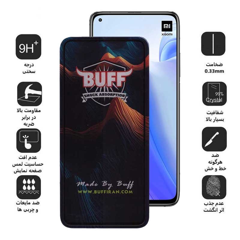 محافظ صفحه نمایش بوف مدل Mountain مناسب برای گوشی موبایل شیائومی Mi 10T Pro 5G Mi 10T 5G K30 Poco F2 Pro Poco X2