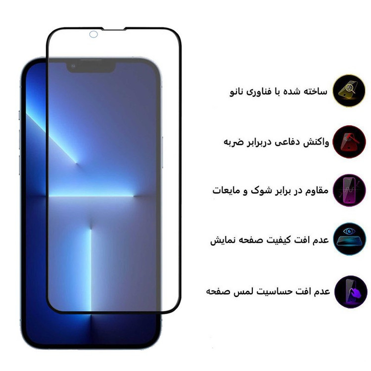 محافظ صفحه نمایش 5D مات بوف مدل 5D-Matte-G مناسب برای گوشی موبایل اپل iPhone 13 Pro Max 14 Plus