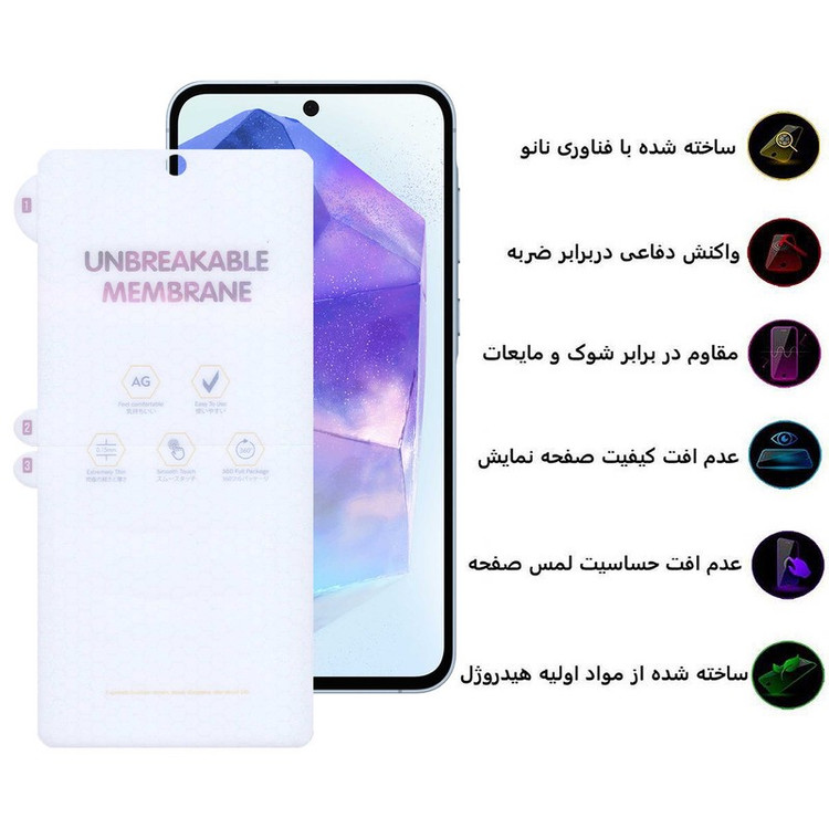 محافظ صفحه نمایش بوف مدل Hydrogel-Matte مناسب برای گوشی موبایل سامسونگ Galaxy A55 A35