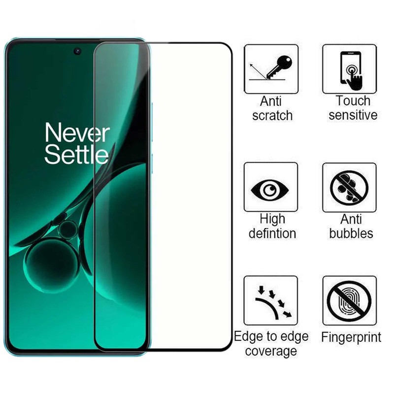 محافظ صفحه نمایش بوف مدل 5D-G مناسب برای گوشی موبایل وان پلاس Nord CE4 Nord CE3 10R 10T Ace Pro Ace