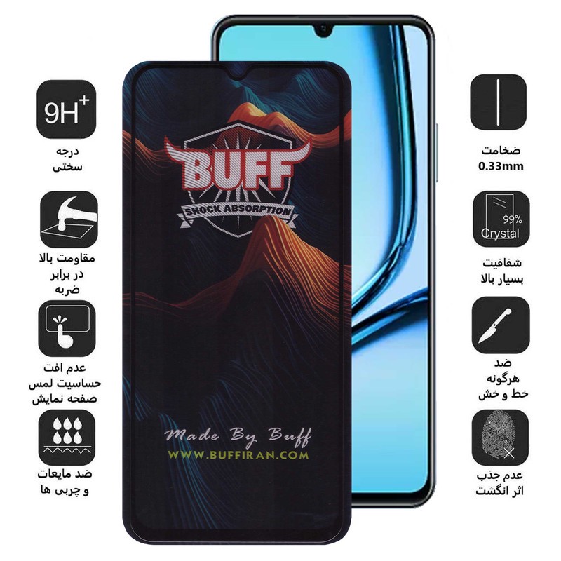 محافظ صفحه نمایش بوف مدلMountain-G مناسب برای گوشی موبایل ریلمی Note 50 C53 (India) C53 C51 Narzo N53