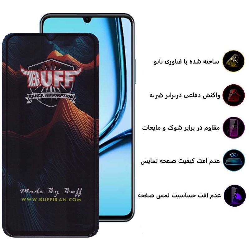 محافظ صفحه نمایش بوف مدلMountain-G مناسب برای گوشی موبایل ریلمی Note 50 C53 (India) C53 C51 Narzo N53