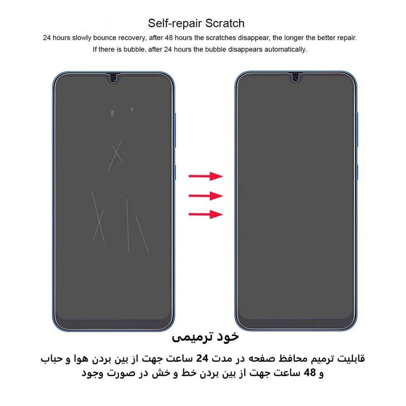 محافظ صفحه نمایش و پشت گوشی بوف مدل Hg01 مناسب برای گوشی موبایل سامسونگ Galaxy Z Filip 3
